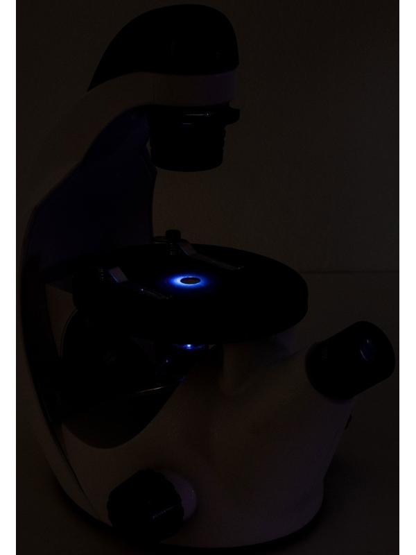 Микроскоп лабораторный кратность 80,200,400, подсветка