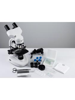 Микроскоп лабораторный кратность 40,100,400, подсветка