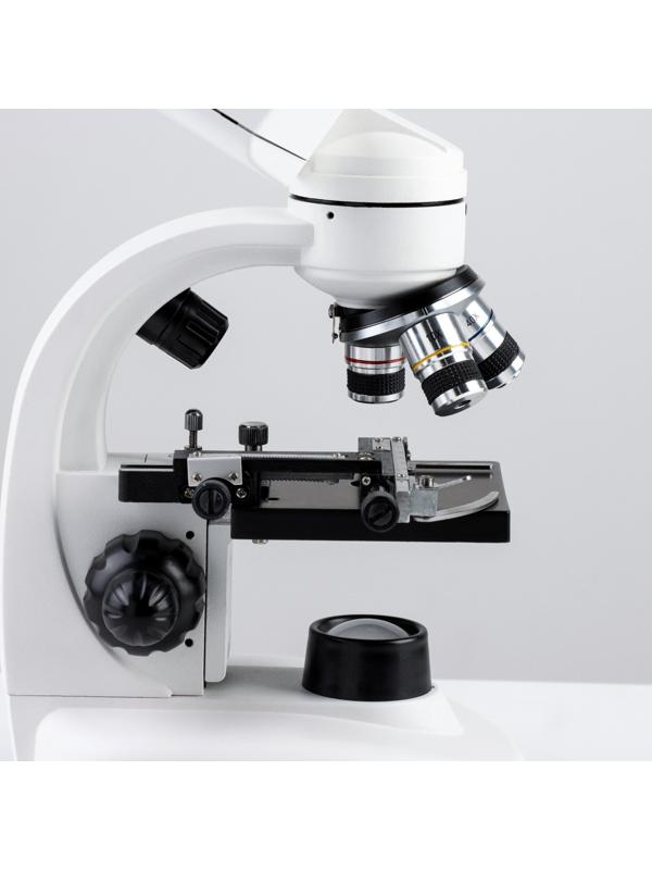Микроскоп лабораторный кратность 40,100,400, подсветка