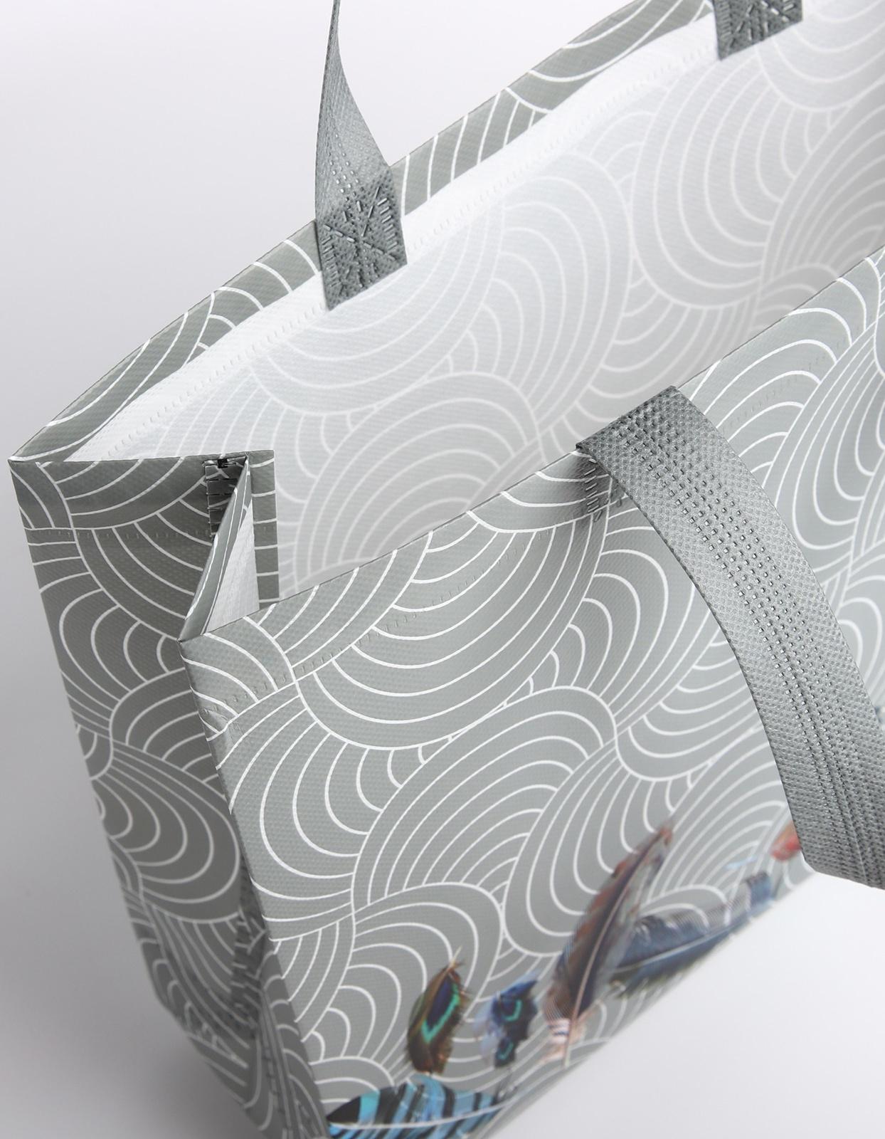 Сумка без застёжки, цвет серый