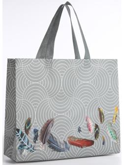 Сумка без застёжки, цвет серый