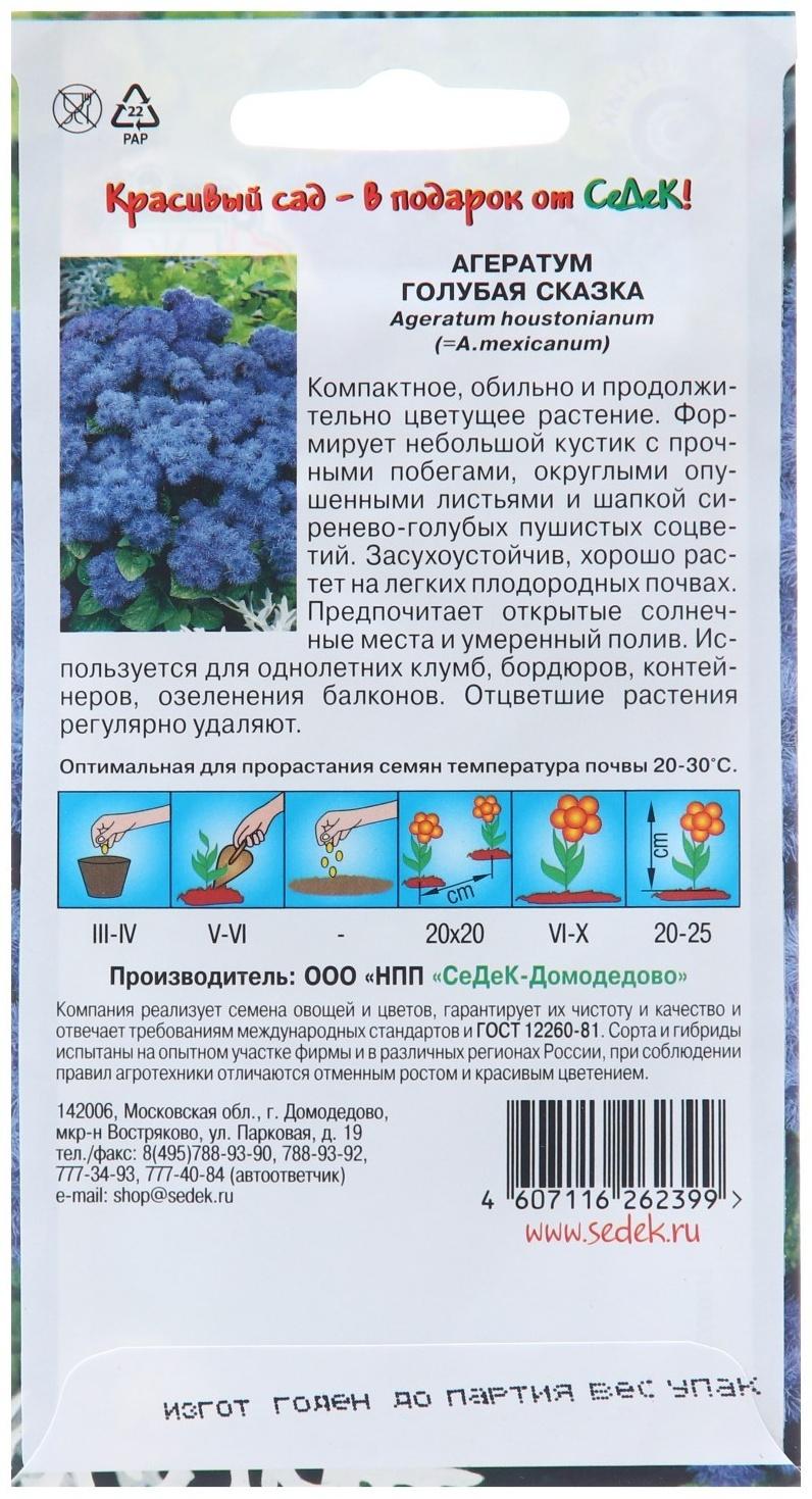 Семена цветов Агератум 