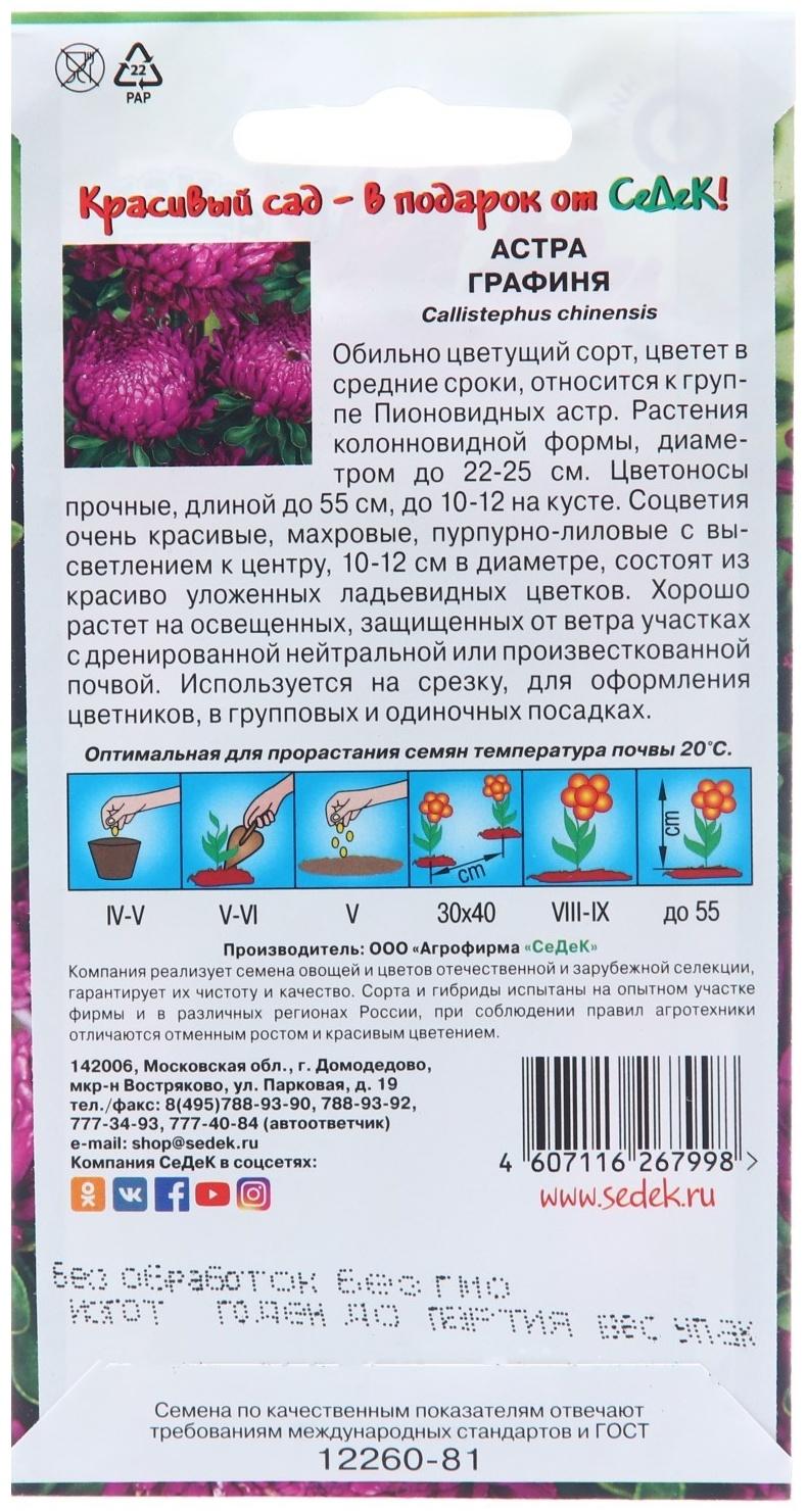 Семена цветов Астра 