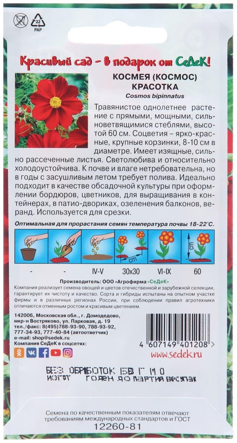 Семена цветов Космея 