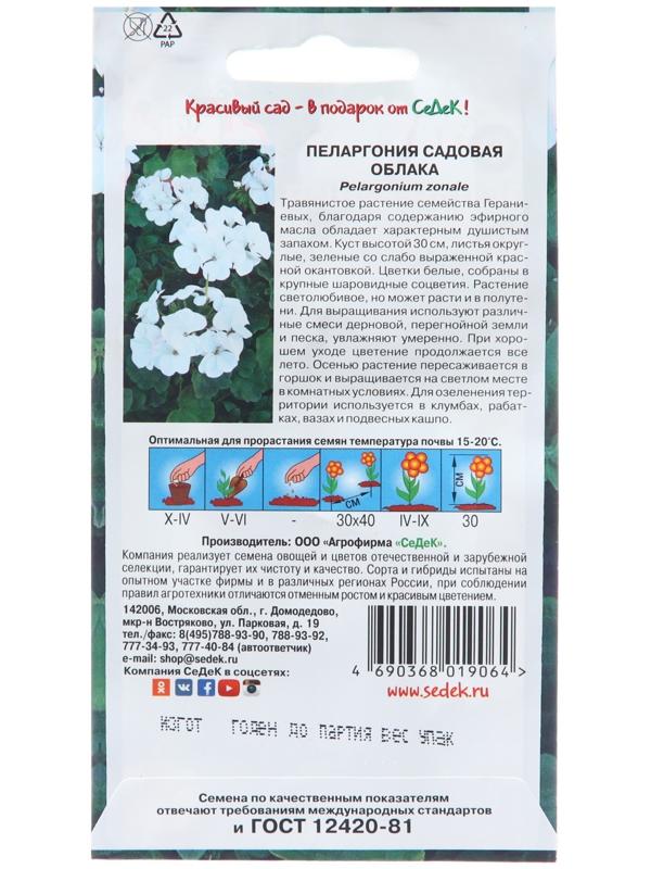 Семена цветов Пеларгония 