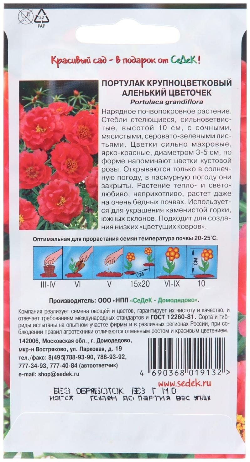 Семена цветов Портулак 