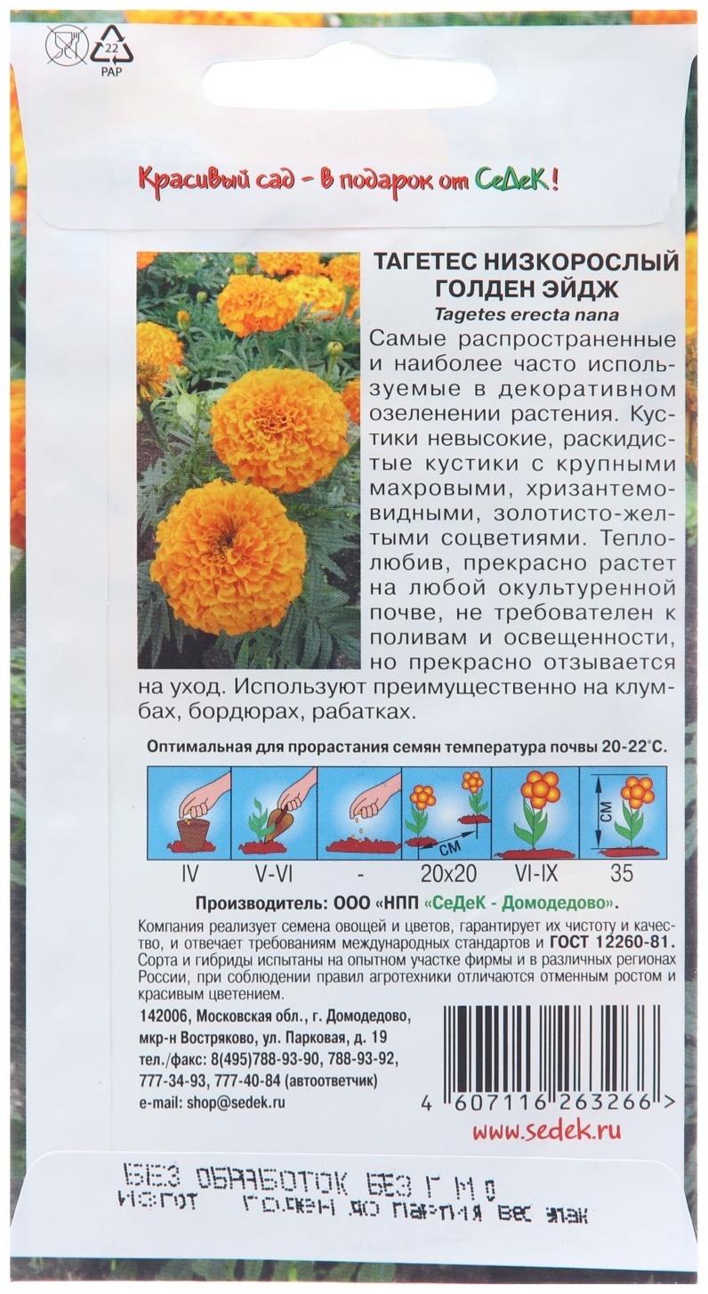 Семена цветов Тагетес 