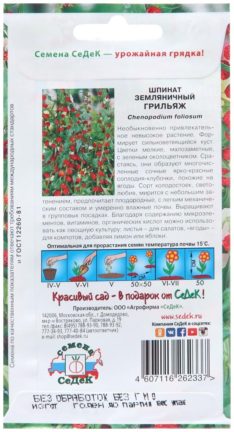 Семена цветов Шпинат