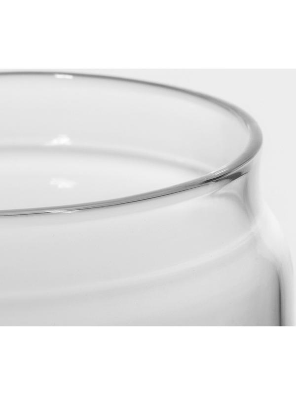 Банка стеклянная для сыпучих продуктов «Плезир», 600 мл, 11×11 см