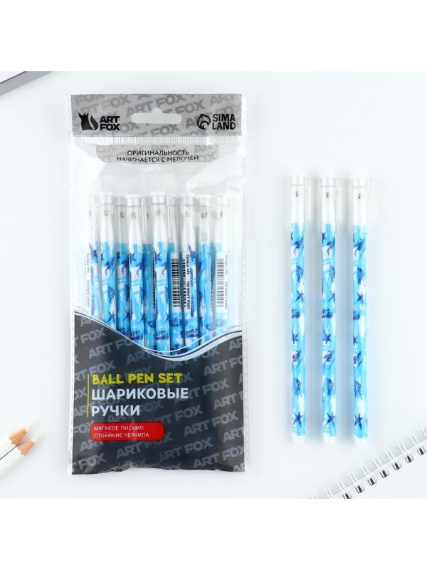 Ручка пластик шариковая, синяя паста, 0,5 мм «Танки»