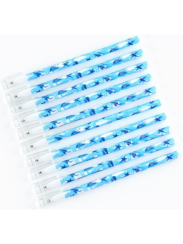 Ручка пластик шариковая, синяя паста, 0,5 мм «Танки»