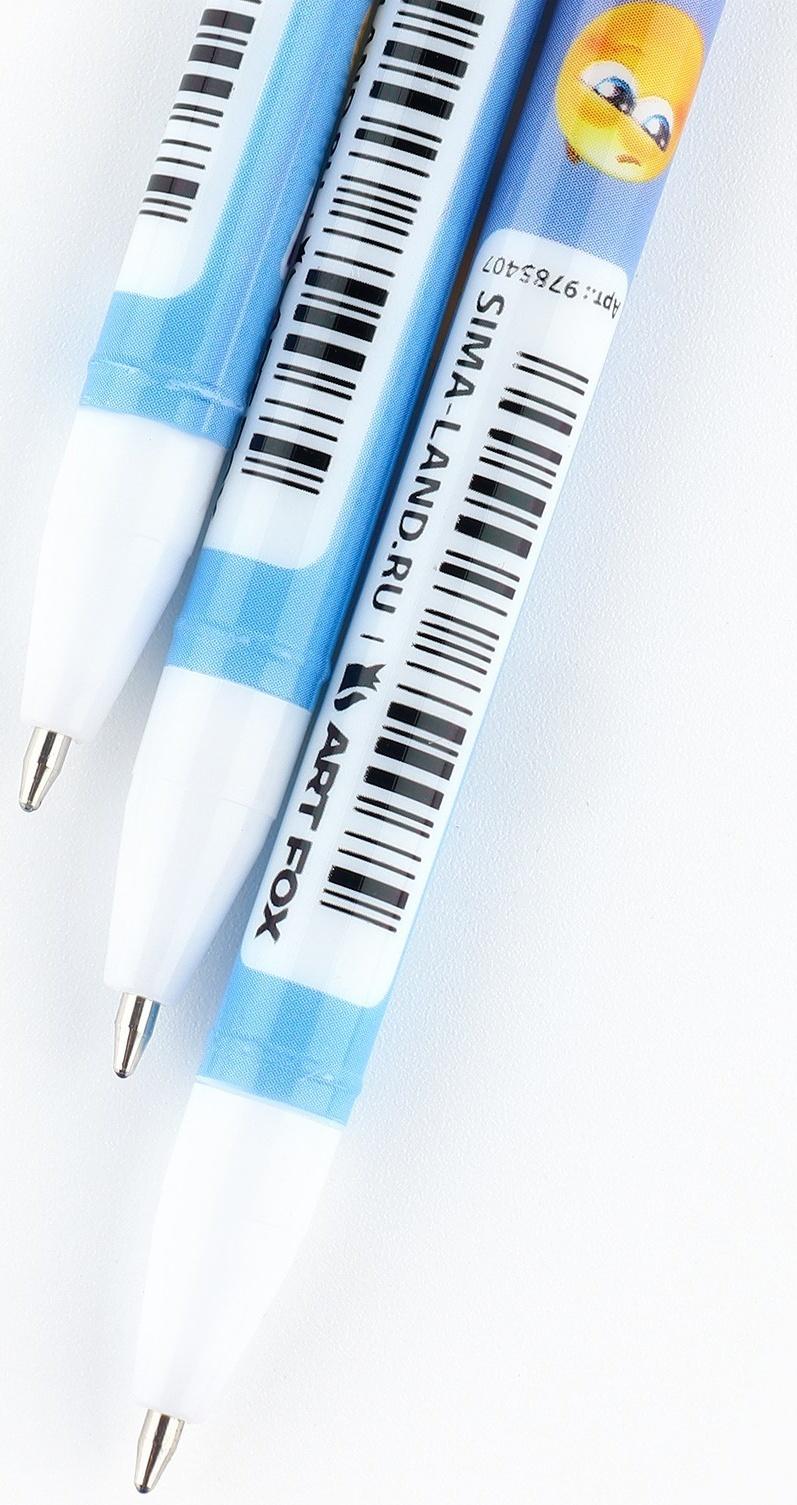 Ручка пластик шариковая, синяя паста, 0,5 мм «Улыбайся»