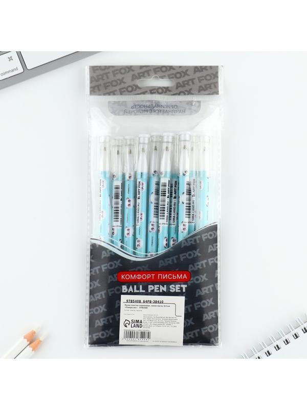 Ручка пластик шариковая, синяя паста, 0,5 мм «Пандастик»