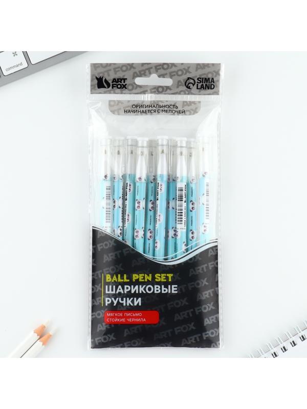 Ручка пластик шариковая, синяя паста, 0,5 мм «Пандастик»