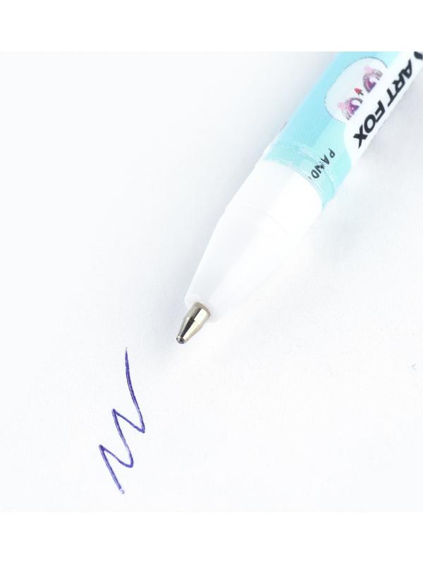 Ручка пластик шариковая, синяя паста, 0,5 мм «Пандастик»