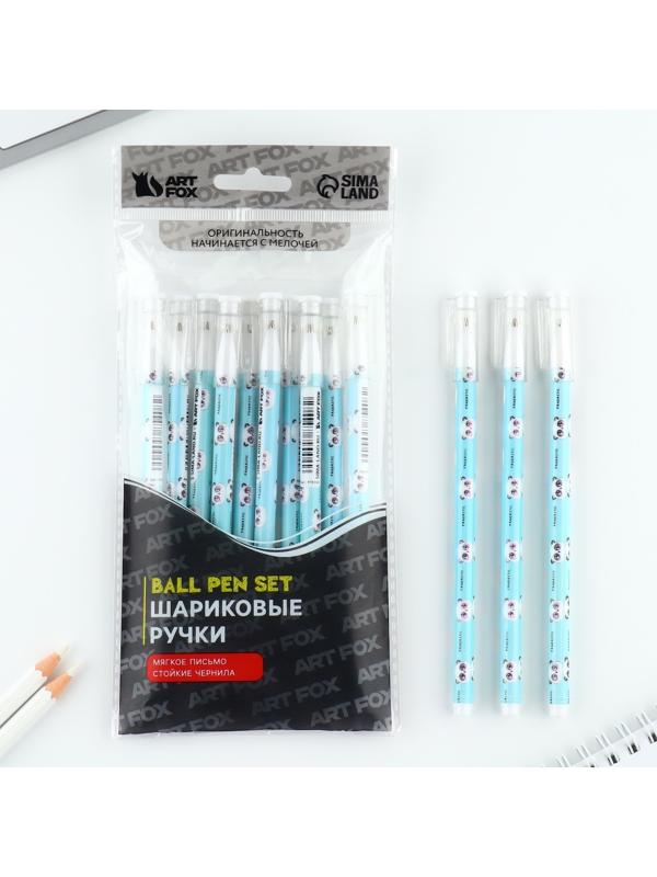 Ручка пластик шариковая, синяя паста, 0,5 мм «Пандастик»