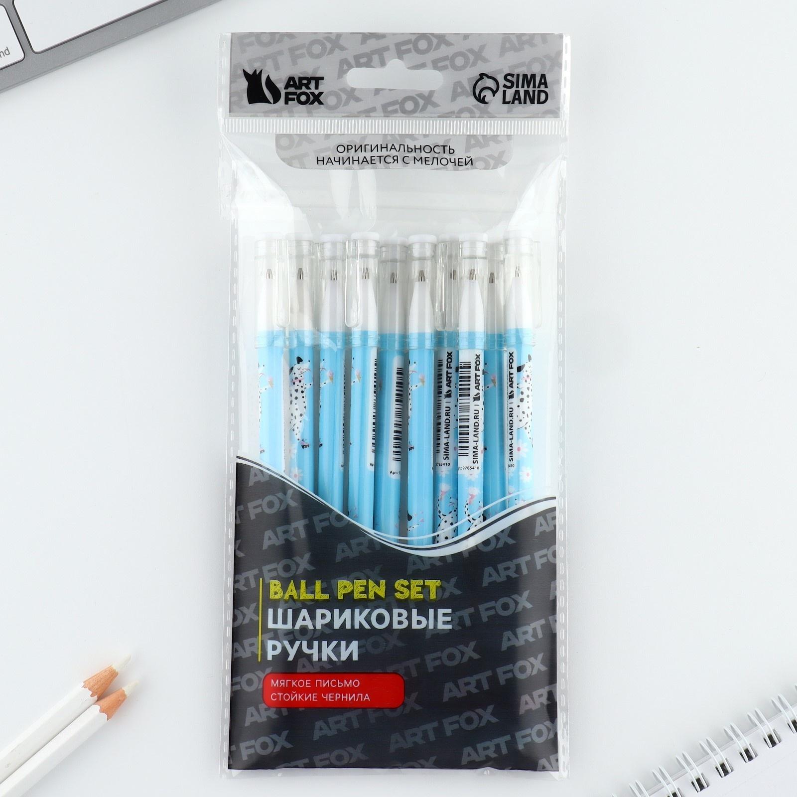 Ручка пластик шариковая, синяя паста, 0,5 мм «Далматинцы»