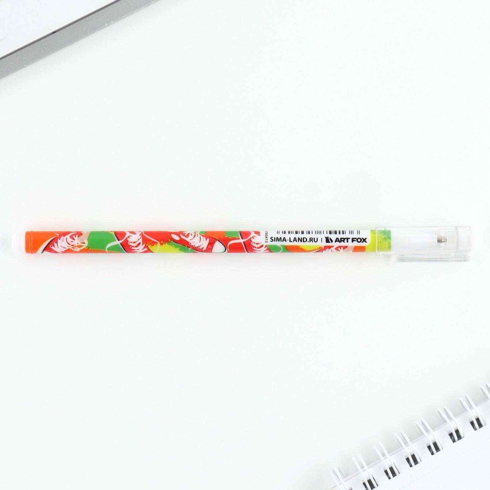 Ручка пластик шариковая, синяя паста, 0,5 мм «Кеды»