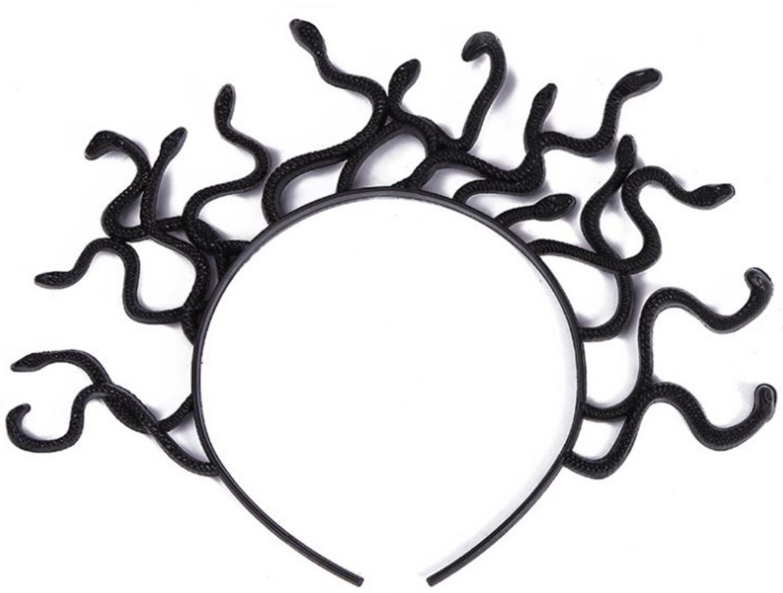 Карнавальный ободок «Горгона», 28 × 28 см, цвет чёрный