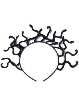 Карнавальный ободок «Горгона», 28 × 28 см, цвет чёрный