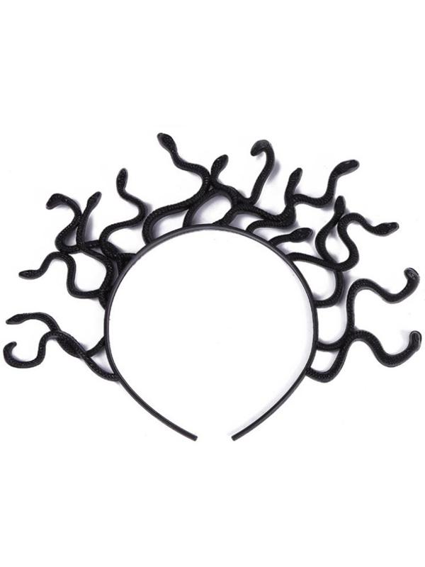 Карнавальный ободок «Горгона», 28 × 28 см, цвет чёрный