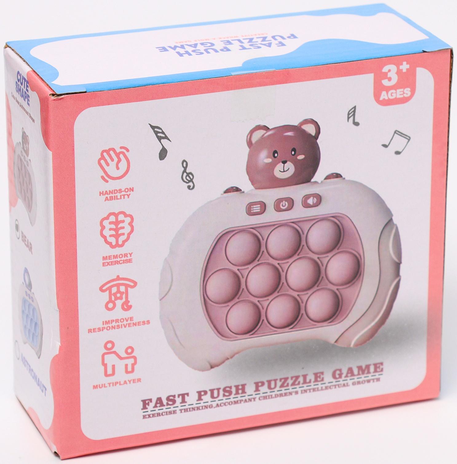 Развивающая игрушка «Мишка», свет, звук, виды МИКС