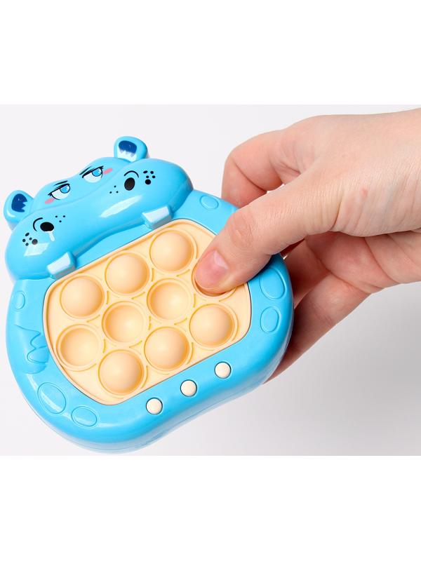 Развивающая игрушка «Бегемотик» с подвесом, свет, звук, виды МИКС