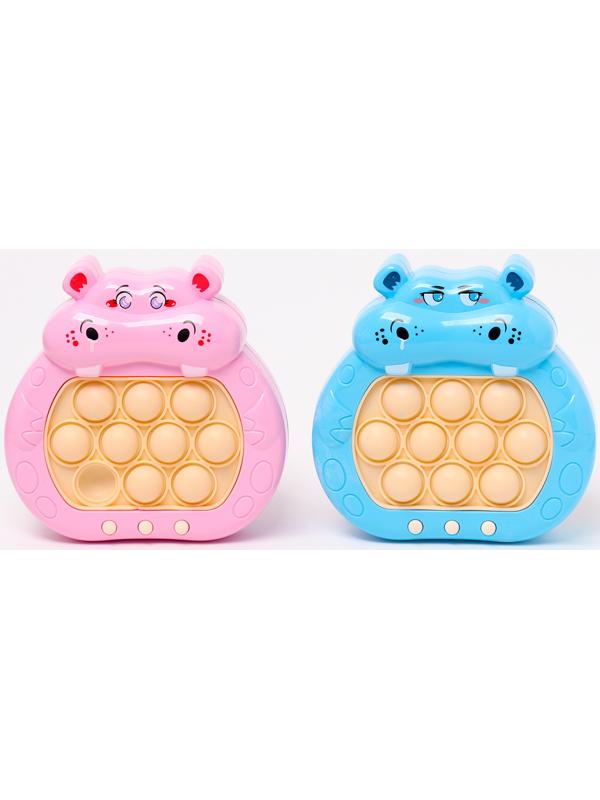 Развивающая игрушка «Бегемотик» с подвесом, свет, звук, виды МИКС