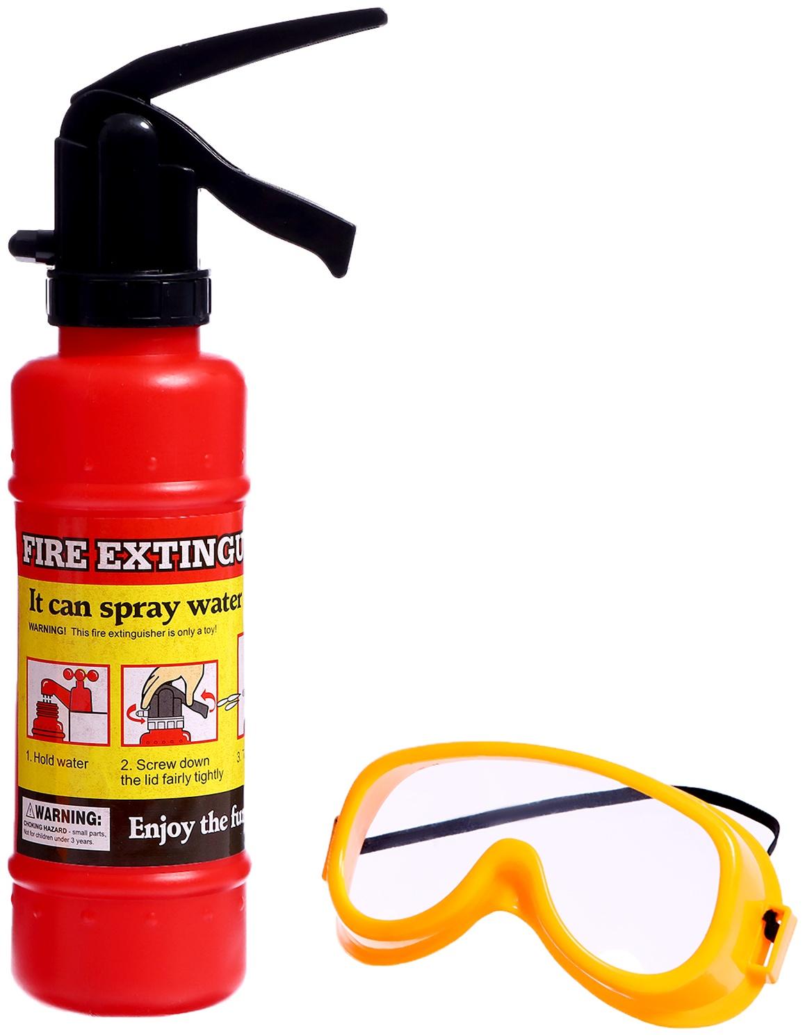 Набор пожарного «Огнеборец», очки в комплекте