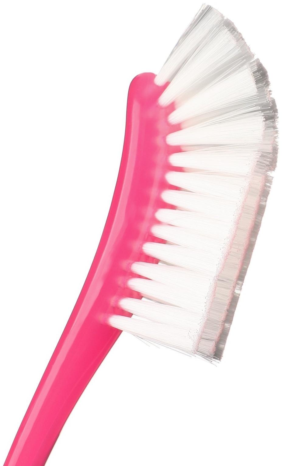 Щетка для мытья бутылочек и сосок, 25х9 см., цвет розовый