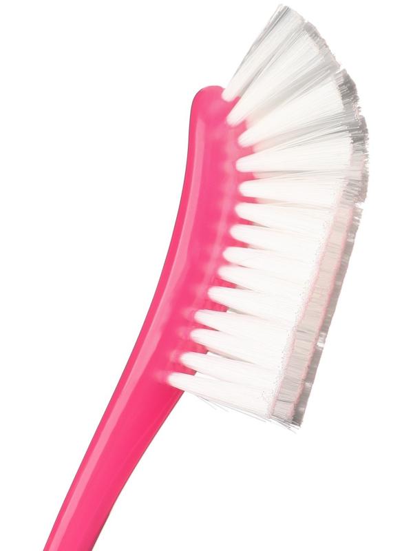Щетка для мытья бутылочек и сосок, 25х9 см., цвет розовый