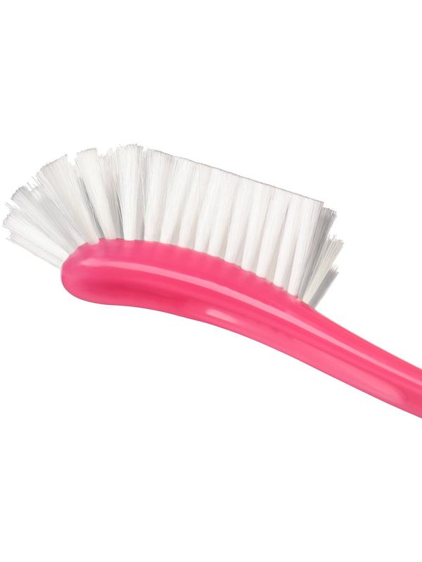 Щетка для мытья бутылочек и сосок, 25х9 см., цвет розовый