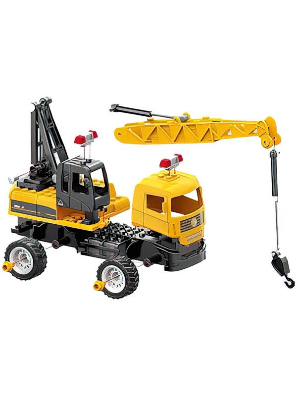 Конструктор винтовой «Строительный кран», 66 деталей