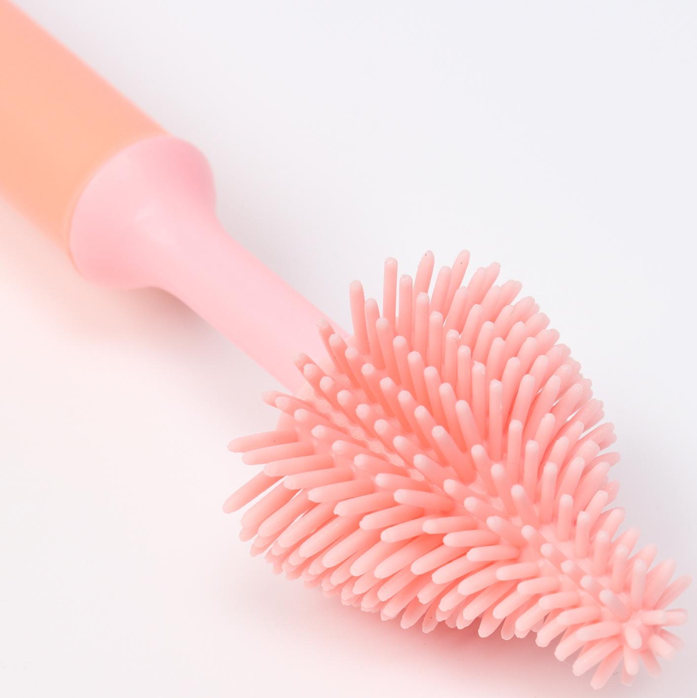 Набор ёршиков для бутылочек и сосок, 3 шт., цвет розовый