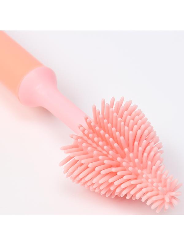 Набор ёршиков для бутылочек и сосок, 3 шт., цвет розовый