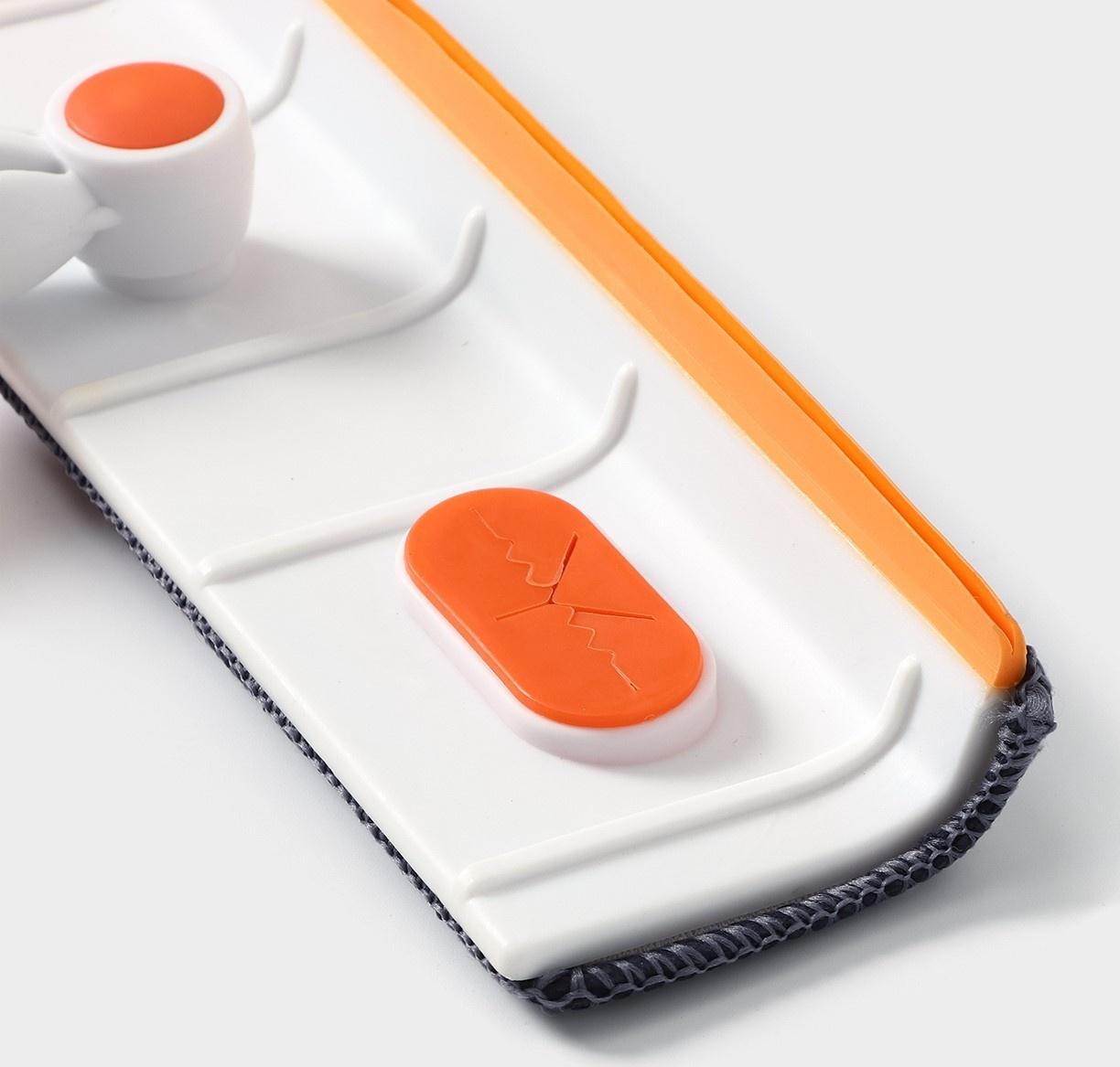 Окномойка с насадкой из микрофибры Raccon, фиксатор, стальная телескопическая ручка, 28×7×93(137) см