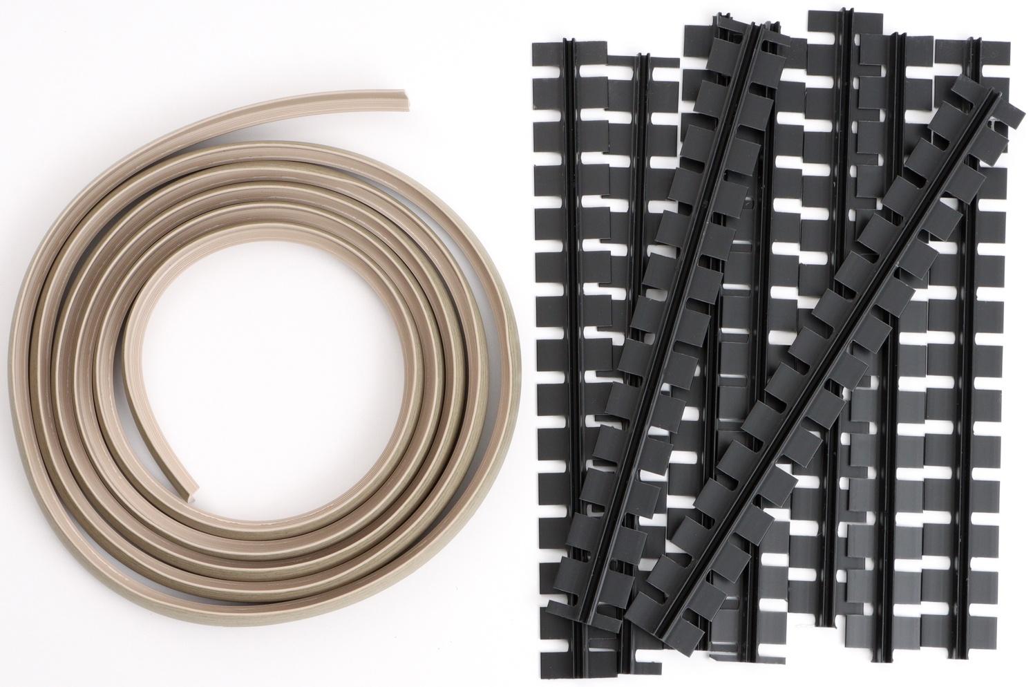 Гибкий порог с крепежом SmartProfile BR 224 Дуб крафт серый, 3 м