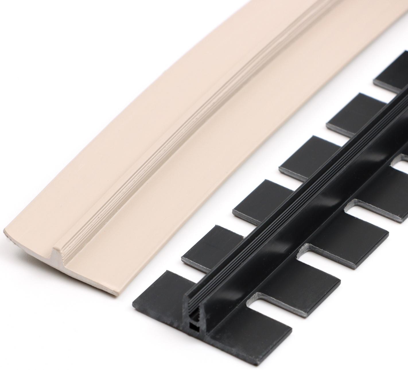 Гибкий порог с крепежом SmartProfile BR 224 Дуб крафт серый, 3 м