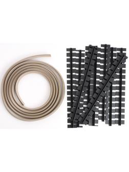 Гибкий порог с крепежом SmartProfile BR 224 Дуб крафт серый, 3 м