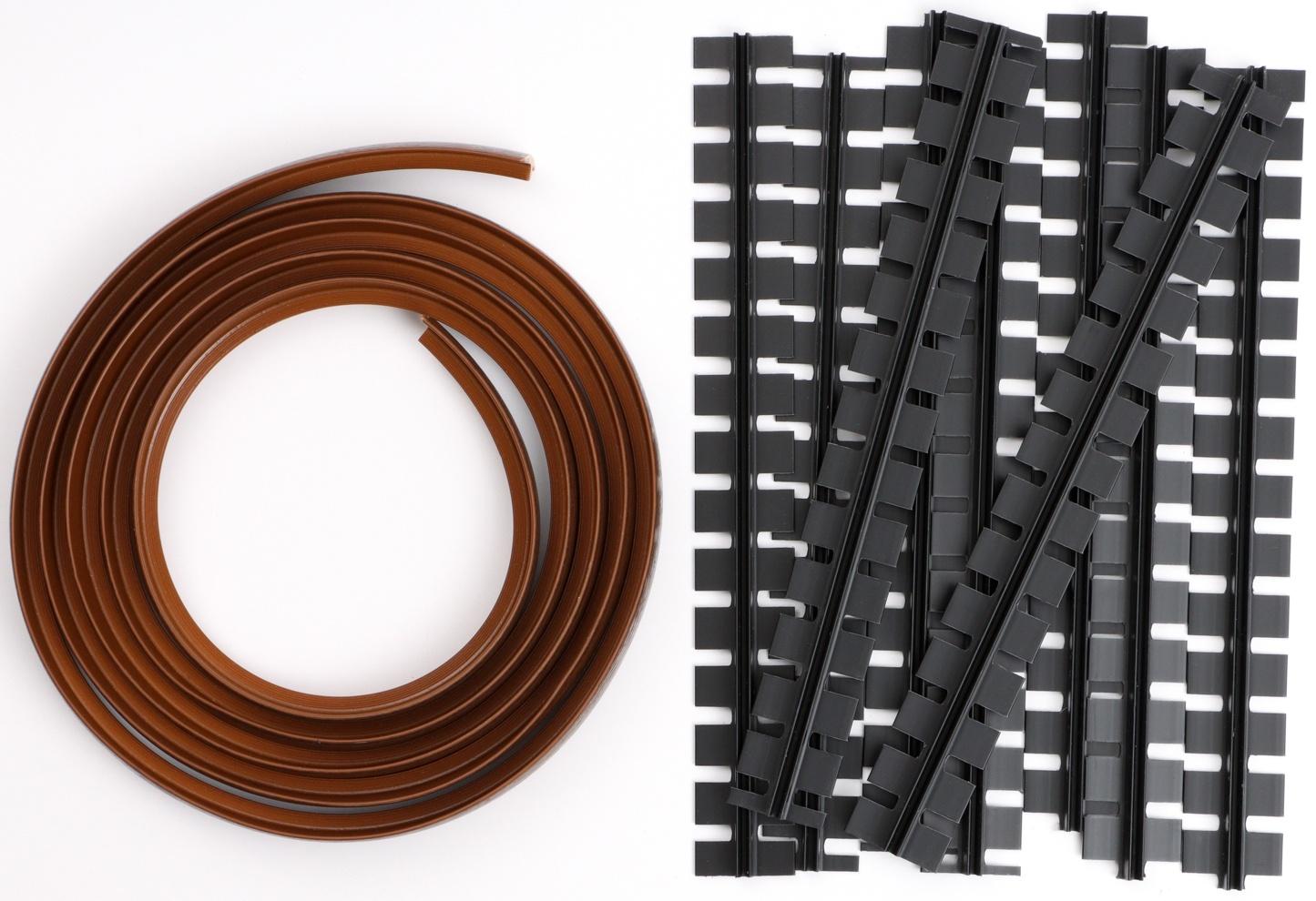 Гибкий порог с крепежом SmartProfile BR 401 Орех neraco, 3 м