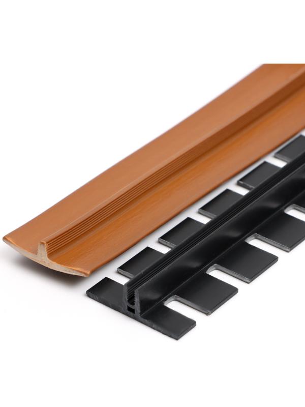 Гибкий порог с крепежом SmartProfile BR 401 Орех neraco, 3 м
