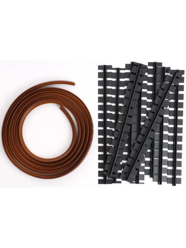 Гибкий порог с крепежом SmartProfile BR 401 Орех neraco, 3 м