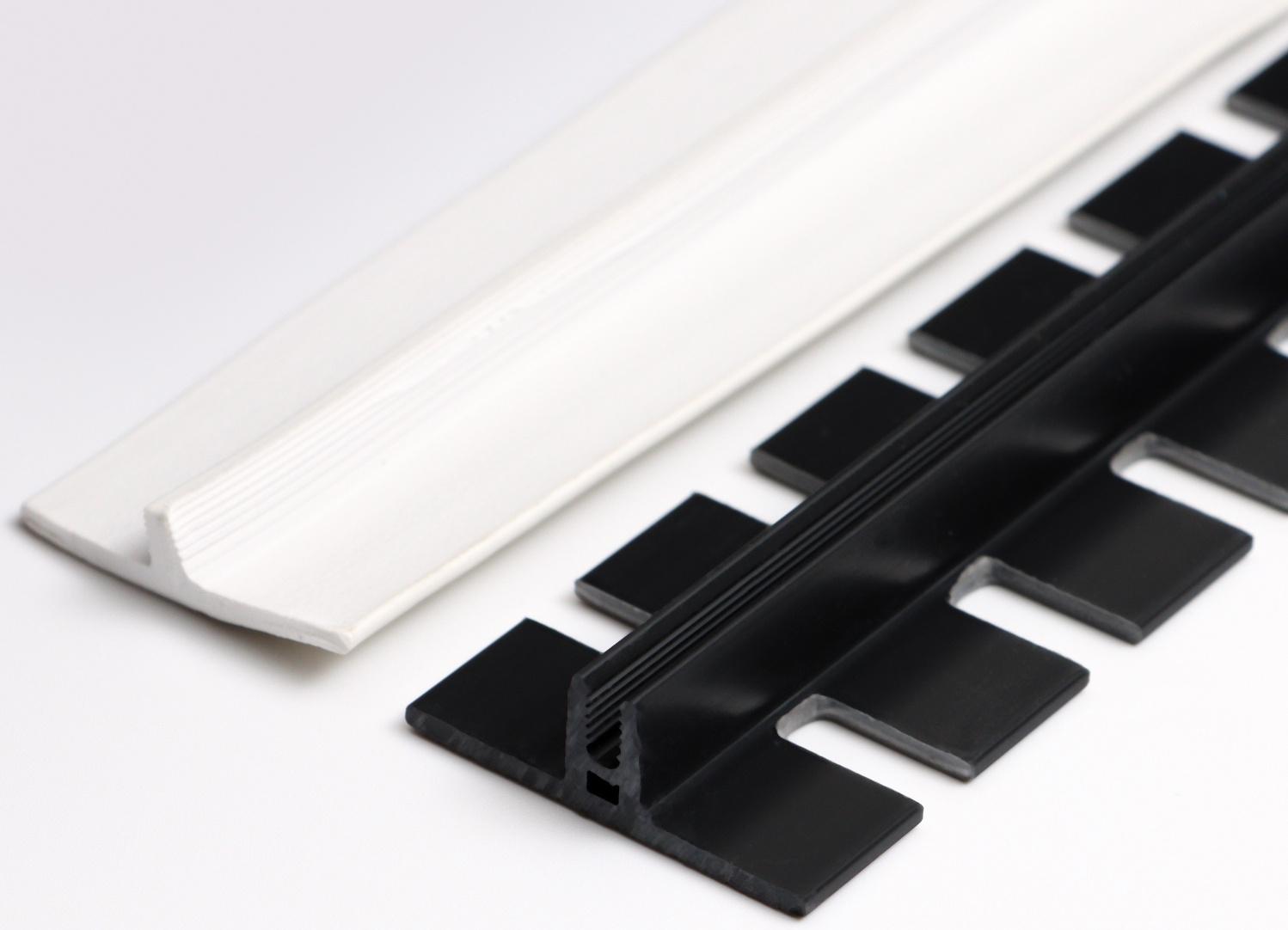 Гибкий порог с крепежом SmartProfile BR 613 Ясень анкор белый, 3 м