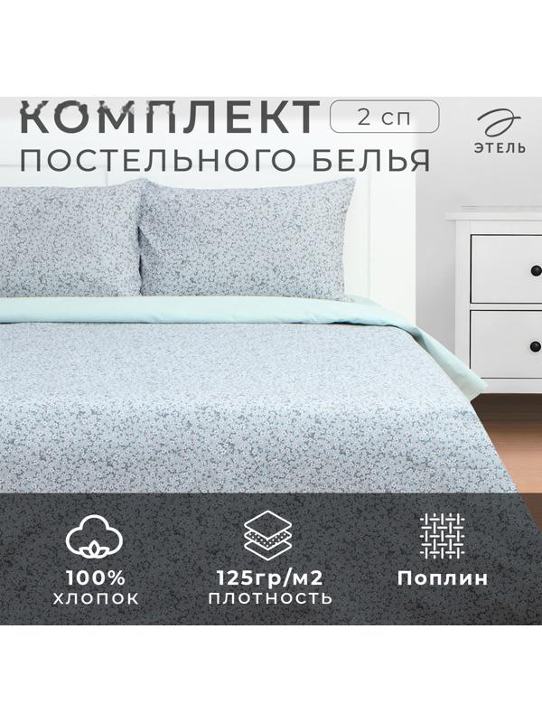 Постельное бельё Этель 2 сп Small flowers, 175х215 см, 200х220 см, 50х70 см -2 шт, поплин