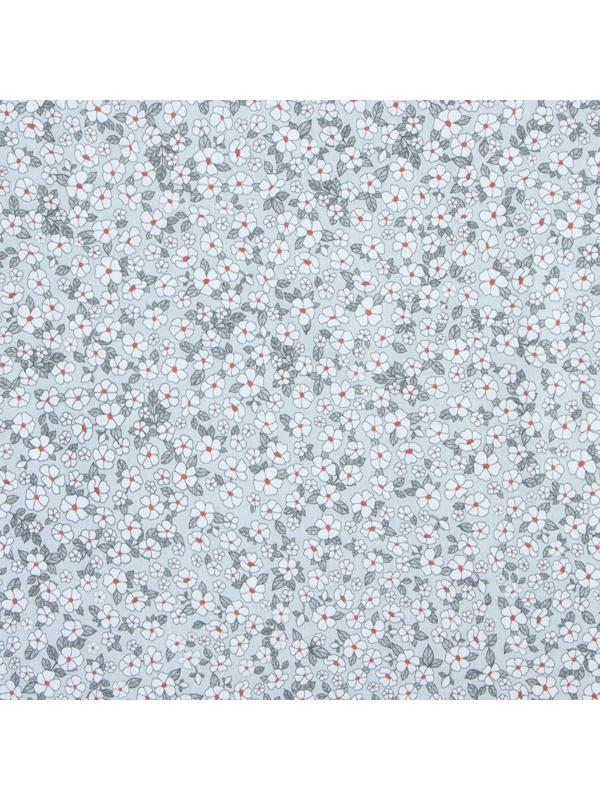 Постельное бельё Этель 2 сп Small flowers, 175х215 см, 200х220 см, 50х70 см -2 шт, поплин