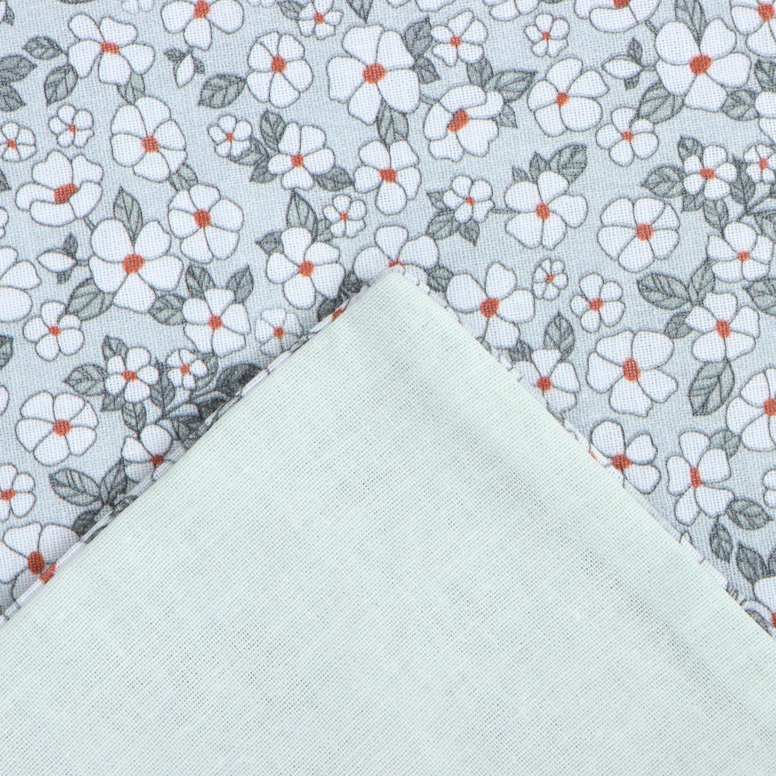 Постельное бельё Этель евро Small flowers, 200х217 см, 220х240 см, 50х70 см -2 шт, поплин