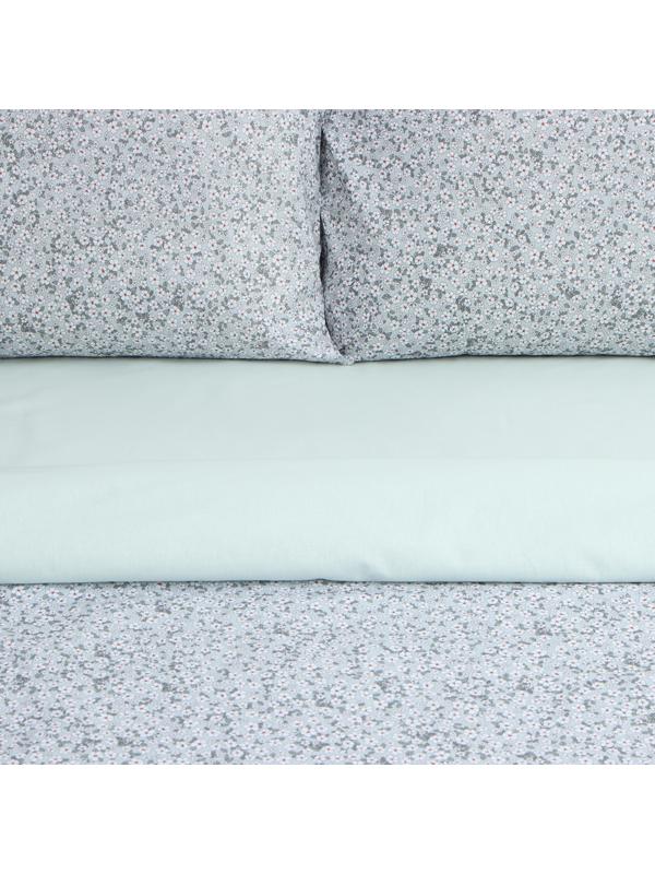 Постельное бельё Этель евро Small flowers, 200х217 см, 220х240 см, 50х70 см -2 шт, поплин