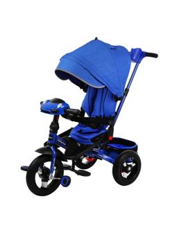 Велосипед 3 кол. Leader 360° 12x10 AIR Car, синий