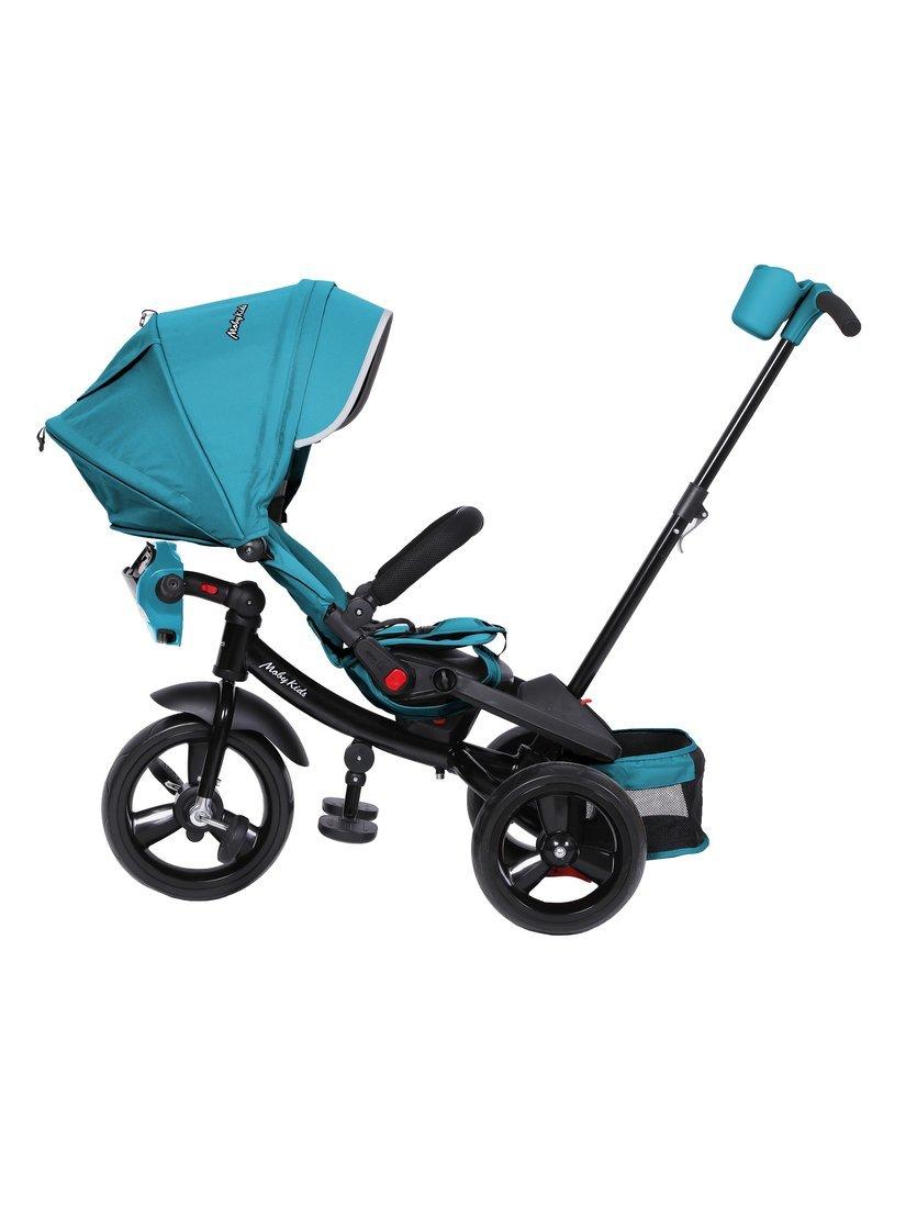 Велосипед 3 кол. Leader 360° 12x10 EVA CAR, морская волна