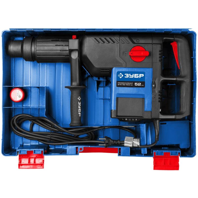 Перфоратор ЗУБР SDS-Max 18 дж, 1500 Вт (ЗПМ-52-1500 ЭК)